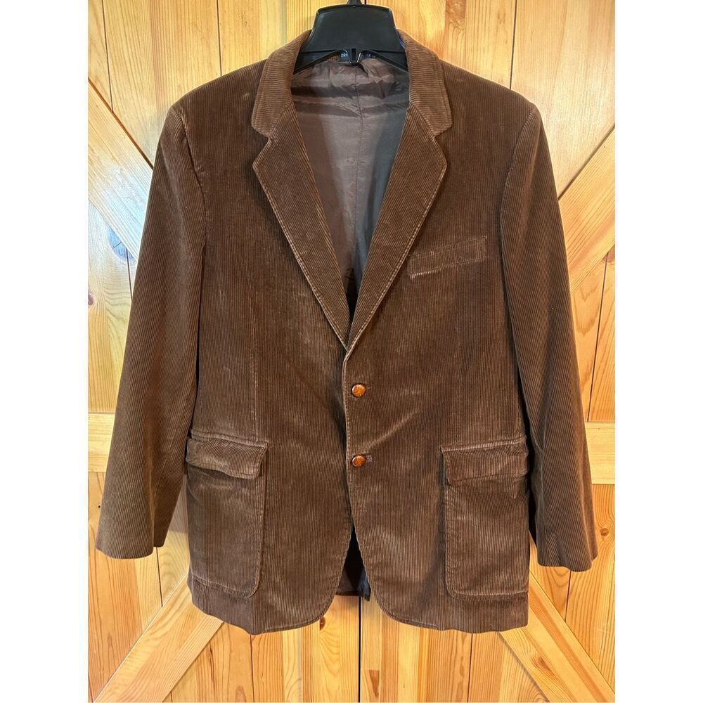 Vintage Jordache mens Corduroy jacket brown 42L (4069)